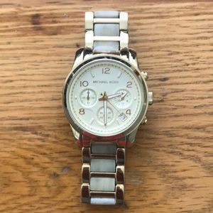 Michael Kors Gold and Pearl watch